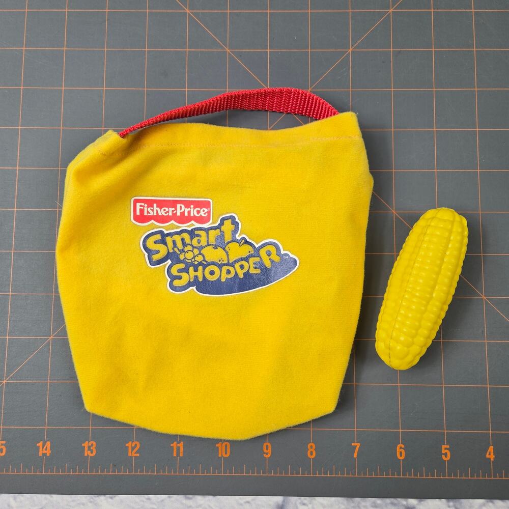 Vintage Yellow Fisher Price Smart Shopper Grocery Sack Bag Corn Cob Replacement